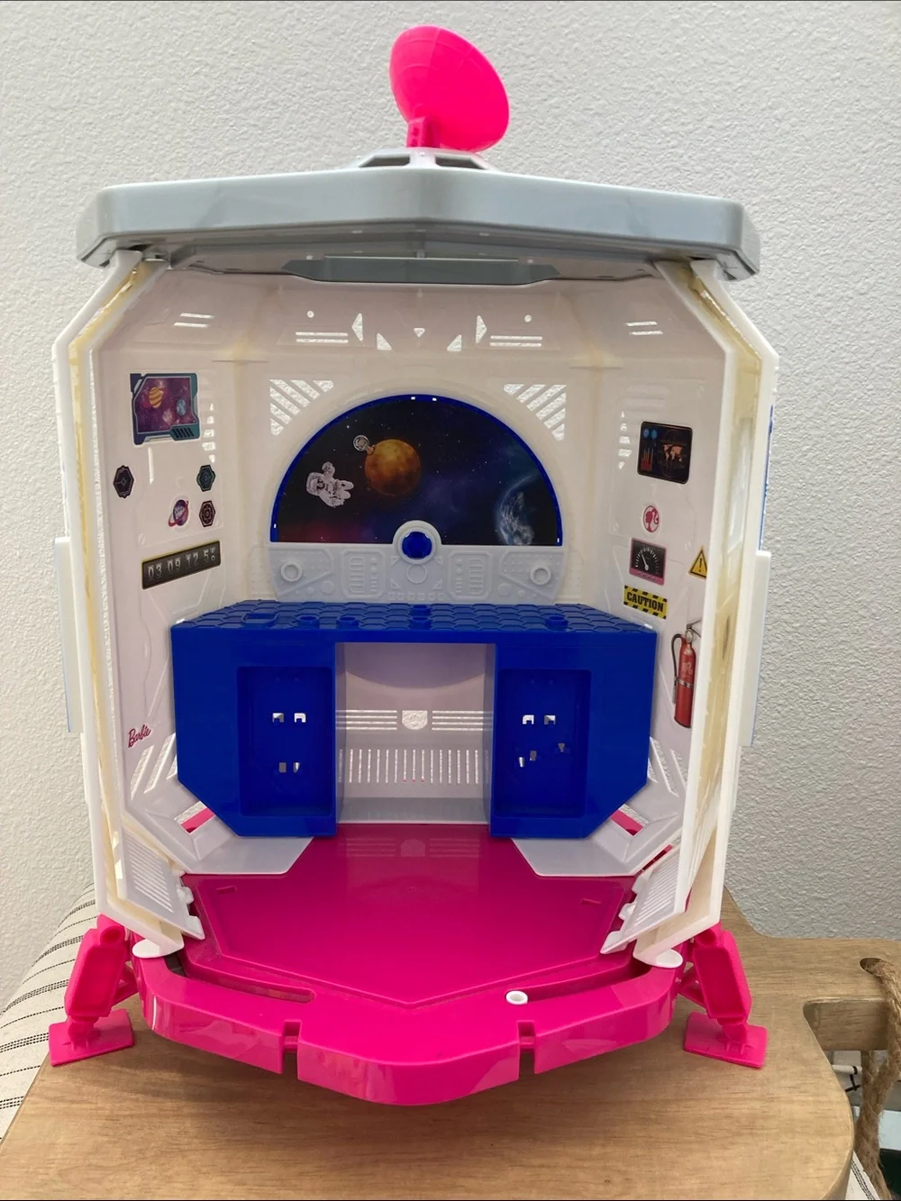 SALE! 50% Off Barbie Pink, White & Blue Space Command Playset 16” Tall